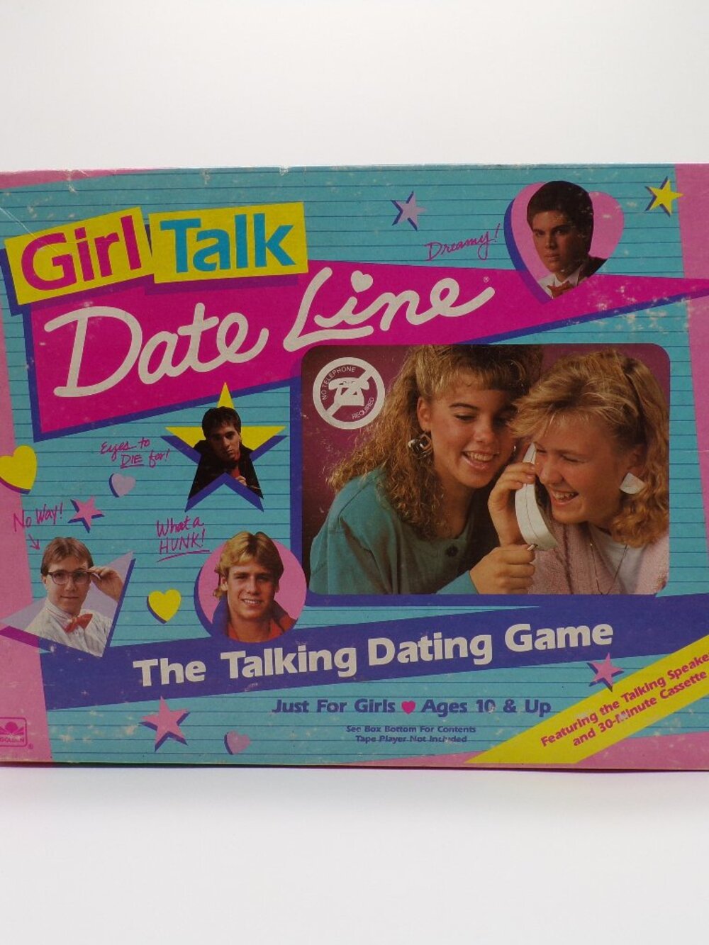Girl Talk Date Line 1989 Board Game Complete Cassette Works Speaker Not Working